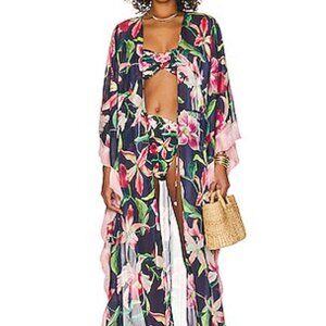 PatBo Laelia Fringe Trim Caftan NWT